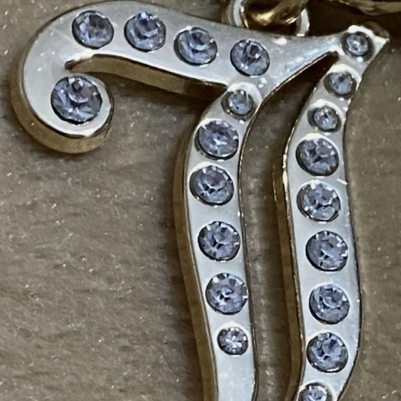 👑Juicy Couture Gold Tone Chain Link Belt Frontal Juicy Charm Drop Size M/L NWT - Picture 4 of 12